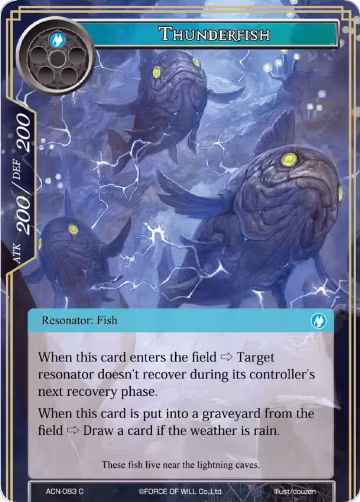 Thunderfish (ACN-083), Ancient Nights — Force of Will card price