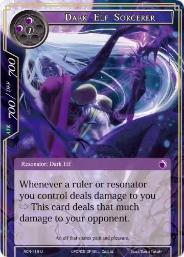 Dark Elf Sorcerer (ACN-119), Ancient Nights — Force of Will card price