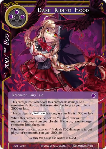Dark Riding Hood (ACN-123), Ancient Nights — Force of Will card price