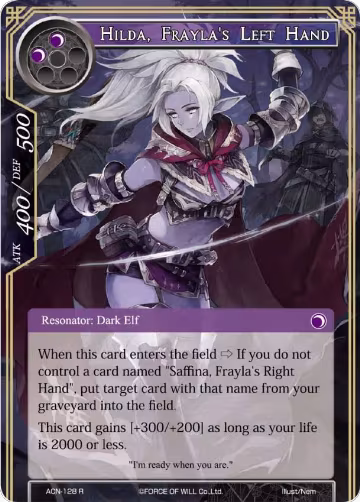 Hilda, Frayla's Left Hand (ACN-128), Ancient Nights — Force of Will card price