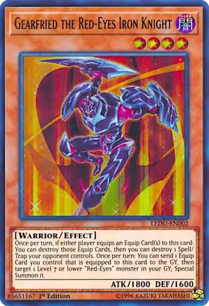 Gearfried the Red-Eyes Iron Knight (LEDU-EN002) — card price
