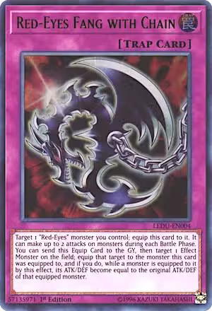 Red-Eyes Fang with Chain (LEDU-EN004) — card price