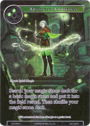 Absolute Awareness (Full Art) (ACN-086), Ancient Nights — Force of Will card price