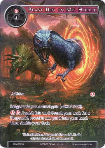 Beast Den on Mt. Hoelle (Full Art) (ACN-032), Ancient Nights — Force of Will card price
