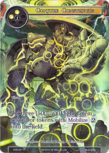 Conjure Constructs (Full Art) (ACN-001), Ancient Nights — Force of Will card price