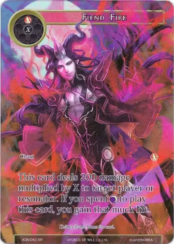 Fiend Fire (Full Art) (ACN-042), Ancient Nights — Force of Will card price