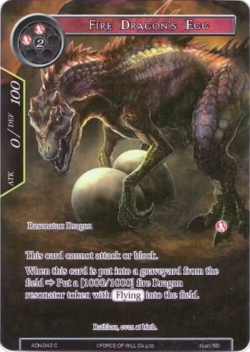 Fire Dragon's Egg (Full Art) (ACN-043), Ancient Nights — Force of Will card price