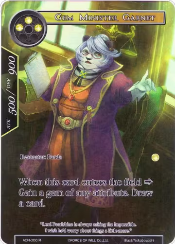 Gem Minister Garnet (Full Art) (ACN-006), Ancient Nights — Force of Will card price