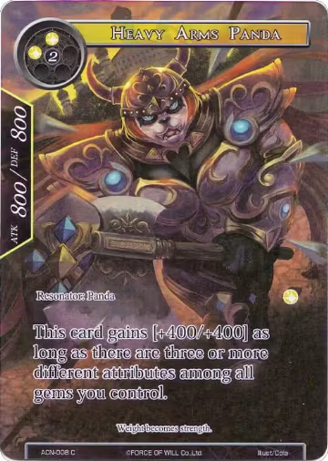 Heavy Arms Panda (Full Art) (ACN-008), Ancient Nights — Force of Will card price