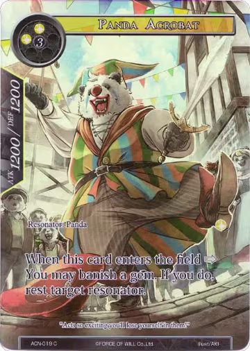 Panda Acrobat (Full Art) (ACN-019), Ancient Nights — Force of Will card price