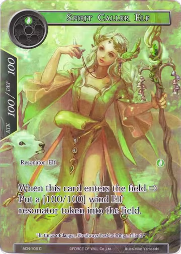 Spirit Caller Elf (Full Art) (ACN-106), Ancient Nights — Force of Will card price