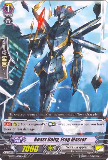 Beast Deity, Frog Master (G-BT01/088EN PR), Promo Cards — Vanguard card price