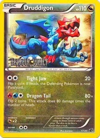 Druddigon - 17/20 (Dragon Vault) (017/020), Blister Exclusives — Pokémon card price