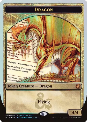 Dragon Token (Gold) (4), Media Promos — Magic card price