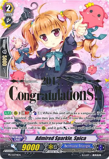 Admired Sparkle, Spica (Hot Stamped) (PR/0374EN), Promo Cards — Vanguard card price