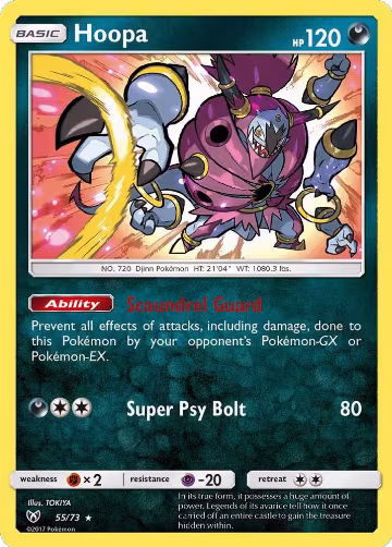 Hoopa (55/73), Shining Legends — Pokémon card price