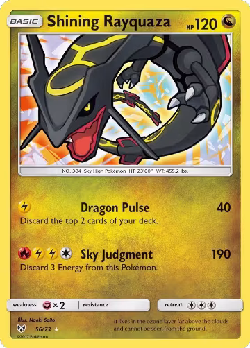 Shining Rayquaza (56/73) — card price