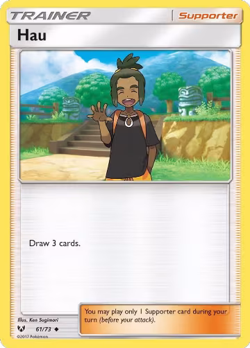 Hau (61/73), Shining Legends — Pokémon card price