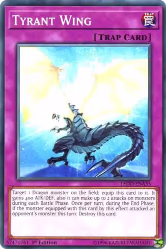 Tyrant Wing (LEDD-ENA33), Legendary Dragon Decks — Yu-Gi-Oh! card price