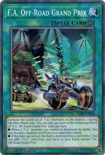F.A. Off-Road Grand Prix (CIBR-EN088), Circuit Break — Yu-Gi-Oh! card price