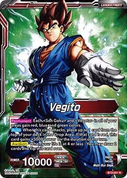 Vegito // Fusion Warrior Super Saiyan Vegito (BT2-001), Union Force — DB Super card price