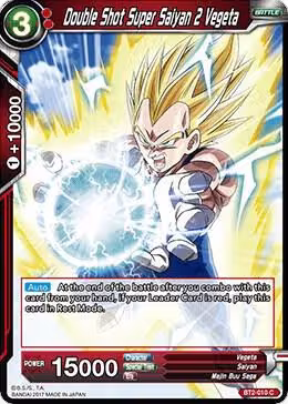 Double Shot Super Saiyan 2 Vegeta (BT2-010), Union Force — DB Super card price