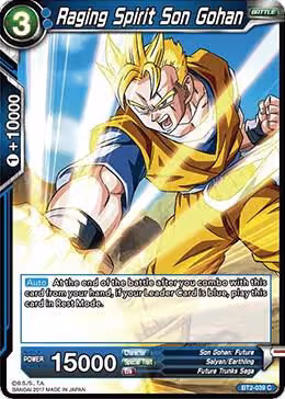 Raging Spirit Son Gohan (BT2-039), Union Force — DB Super card price