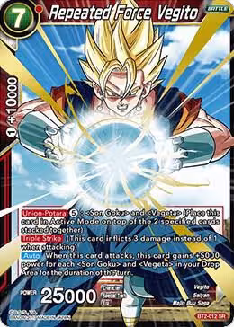Repeated Force Vegito (BT2-012), Union Force — DB Super card price