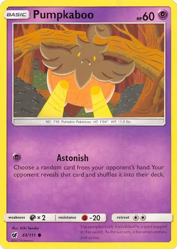 Pumpkaboo (44/111), SM - Crimson Invasion — Pokémon card price
