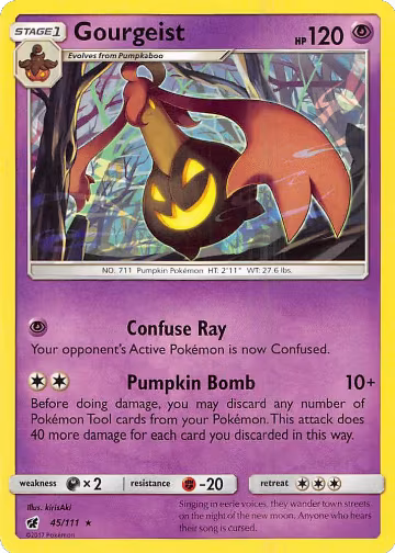 Gourgeist (45/111), SM - Crimson Invasion — Pokémon card price