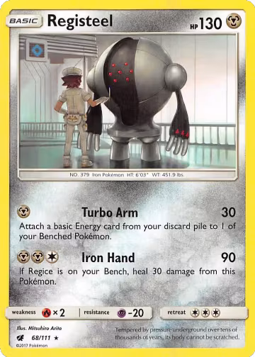 Registeel (68/111), SM - Crimson Invasion — Pokémon card price