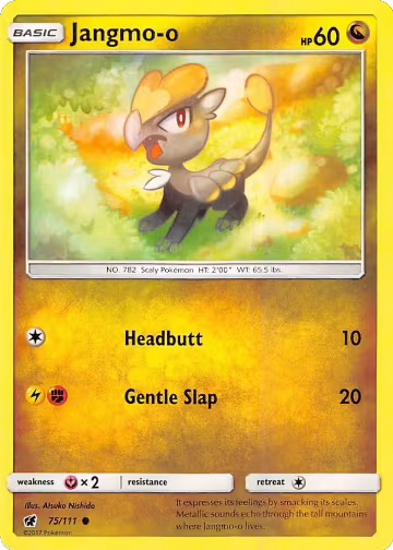 Jangmo-o (75/111), SM - Crimson Invasion — Pokémon card price