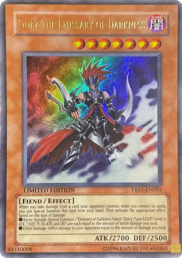 Gorz the Emissary of Darkness (YR01-EN003) — card price