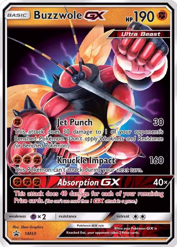 Buzzwole GX - SM69 (SM69), SM Promos — Pokémon card price