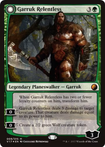 Garruk Relentless (9), From the Vault: Transform — Magic card price