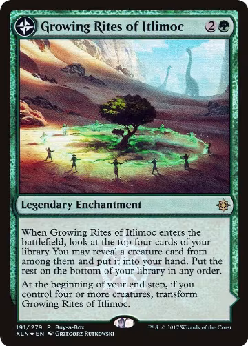 Growing Rites of Itlimoc (191), Buy-A-Box Promos — Magic card price