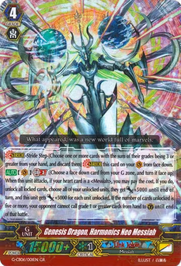 Genesis Dragon, Harmonics Neo Messiah (G-CB06/001EN), G-CB06: Rondeau of Chaos and Salvation — Vanguard card price