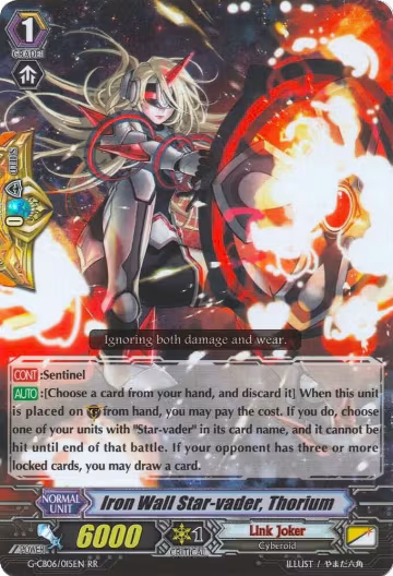 Iron Wall Star-vader, Thorium (G-CB06/015EN), G-CB06: Rondeau of Chaos and Salvation — Vanguard card price