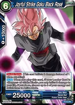 Joyful Strike Goku Black Rose (Foil Version) (P-015), Promotion Cards — DB Super card price