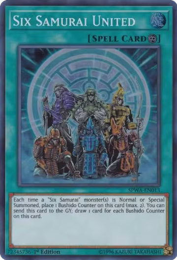 Six Samurai United (SPWA-EN013), Spirit Warriors — Yu-Gi-Oh! card price