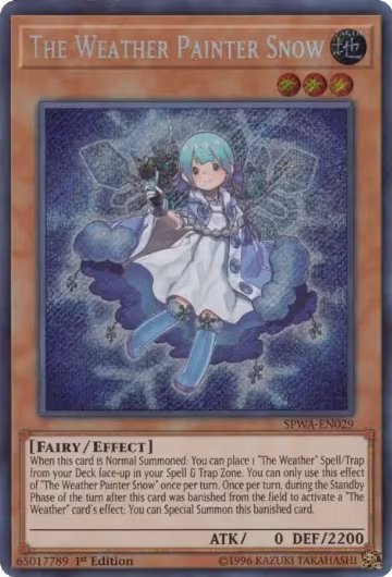 The Weather Painter Snow (SPWA-EN029), Spirit Warriors — Yu-Gi-Oh! card price