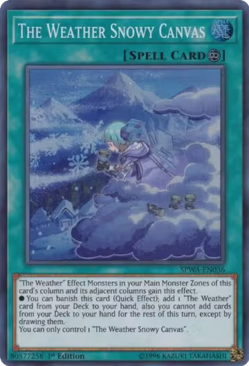 The Weather Snowy Canvas (SPWA-EN036), Spirit Warriors — Yu-Gi-Oh! card price