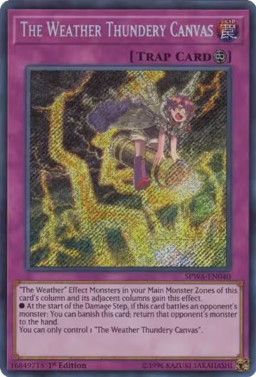 The Weather Thundery Canvas (SPWA-EN040), Spirit Warriors — Yu-Gi-Oh! card price