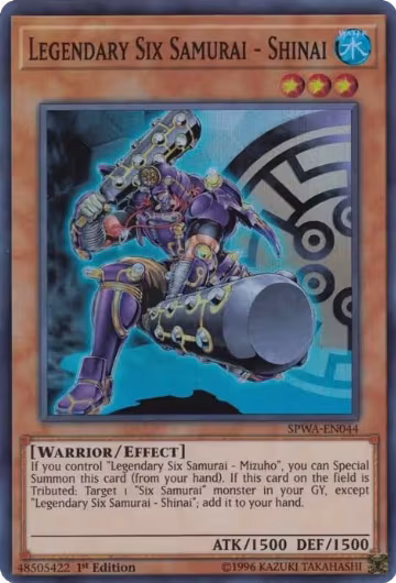 Legendary Six Samurai - Shinai (SPWA-EN044), Spirit Warriors — Yu-Gi-Oh! card price