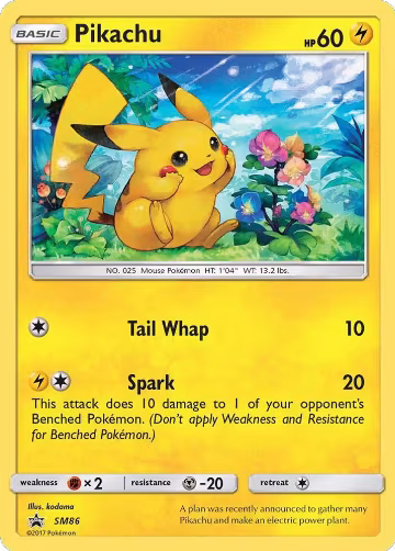 Pikachu - SM86 (SM86), SM Promos — Pokémon card price