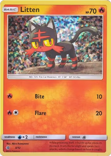 Litten - 3/12 (003/012), McDonald's Promos 2017 — Pokémon card price