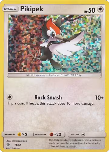 Pikipek - 11/12 (011/012), McDonald's Promos 2017 — Pokémon card price