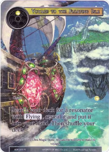 Voyage to the Floating Isle (Full Art) (ADK-026), Advent of the Demon King — Force of Will card price