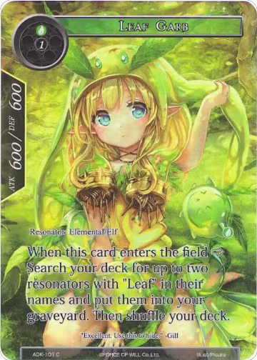 Leaf Garb (Full Art) (ADK-101), Advent of the Demon King — Force of Will card price