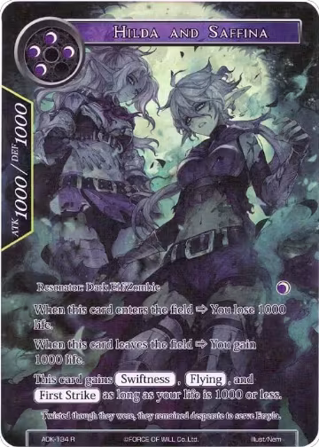 Hilda and Saffina (Full Art) (ADK-134), Advent of the Demon King — Force of Will card price